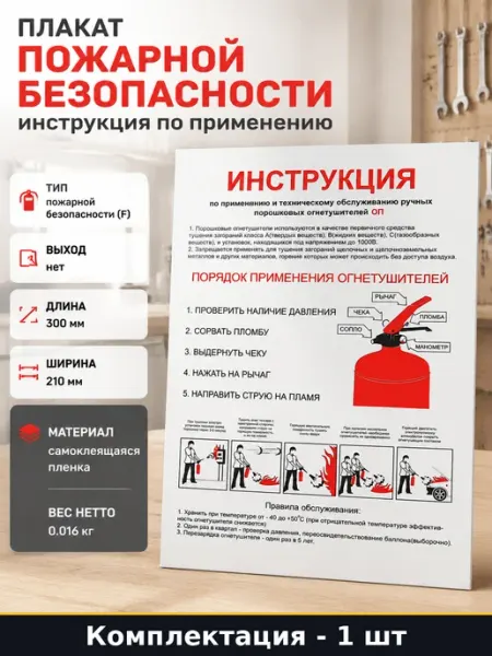 Плакат пожарной безопасности инструкция по применению