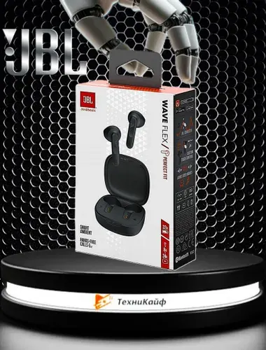 JBL Наушники беспроводные с микрофоном, Bluetooth, USB Type-C, черный, шоколадный