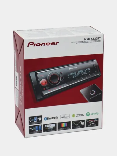 Автомагнитола Pioneer MVH-S520BT, с технологией Bluetooth