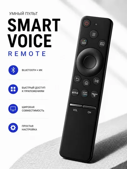 Универсальный пульт для Smart TV, Samsung с Bluetooth, Smart Voice Remote
