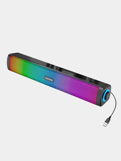 Компьютерные колонки с Bluetooth, проводные, USB, RGB, игровые, настольные, для ноутбука