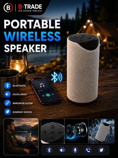 Bluetooth колонка TG113: Компактный беспроводной мини спикер