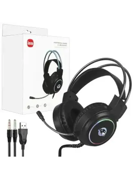 Игровые Bluetooth-наушники с подсветкой и RGB