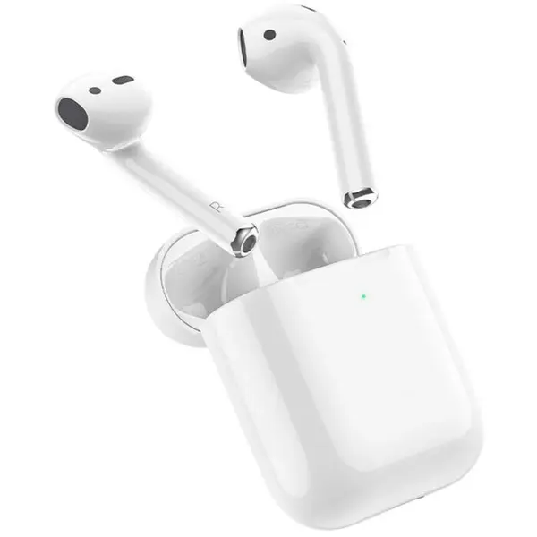 Bluetooth наушники вкладыши с микрофоном Borofone BW89 TWS, беспроводная гарнитура, белая