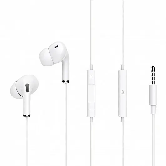 Проводные внутриканальные наушники со встроенным микрофоном Stereo Music Earphone M30 (белый)