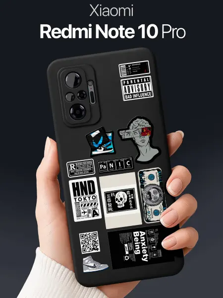 SCDesign Чехол на Xiaomi Redmi Note 10 Pro с принтом