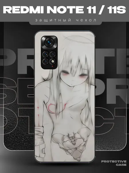 MeowCase Чехол на Redmi Note 11 с принтом аниме