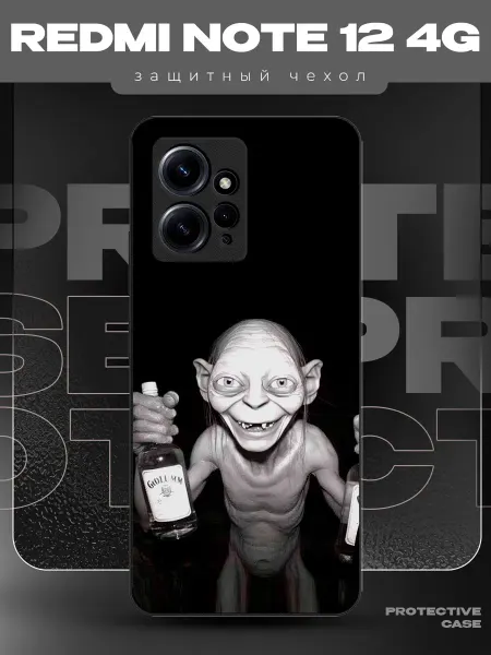 MeowCase Чехол на Redmi Note 12 с принтом мем прикол