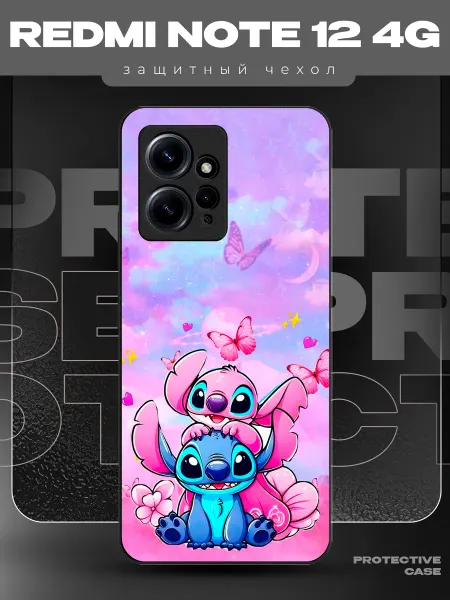 MeowCase Чехол на Redmi Note 12 с принтом стич