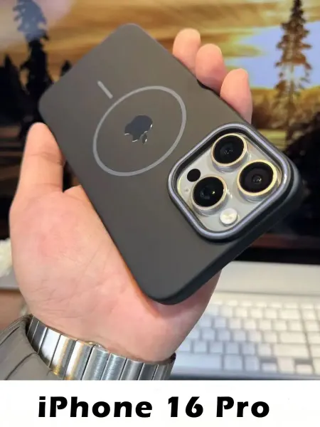 Чехол на iphone 16 Pro с логотип