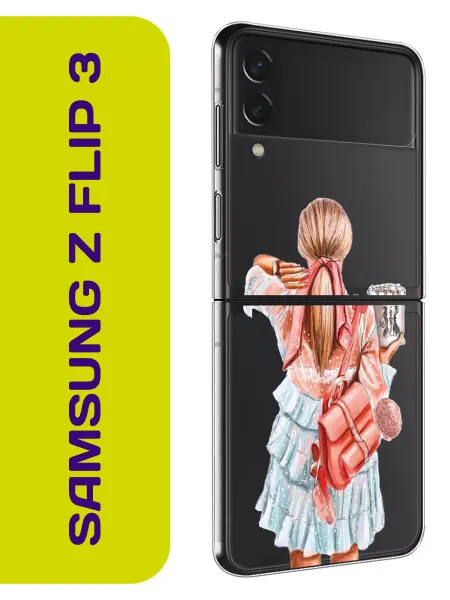 Samsung Чехол на Z Flip 3 с принтом