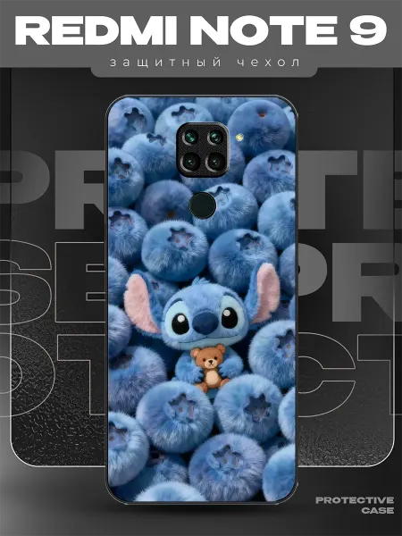 MeowCase Чехол на Redmi Note 9 с принтом стич