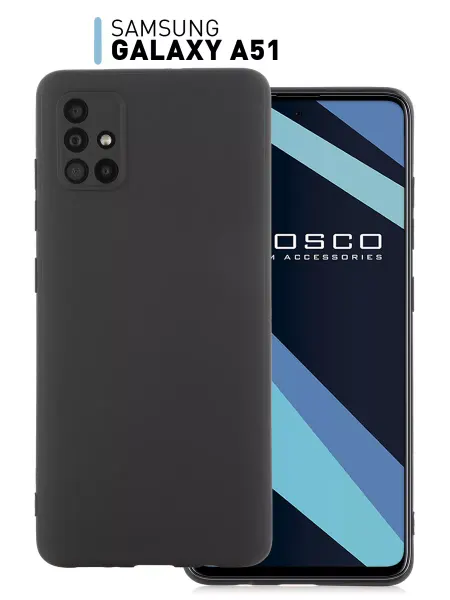 Rosco Тонкий чехол на Samsung A51 черный