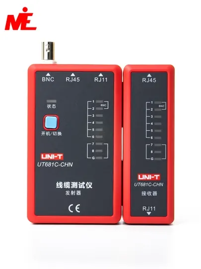 UNI-T UT681C тестер кабеля RJ45/RJ11/BNC — проверка сетевых и телефонных линий