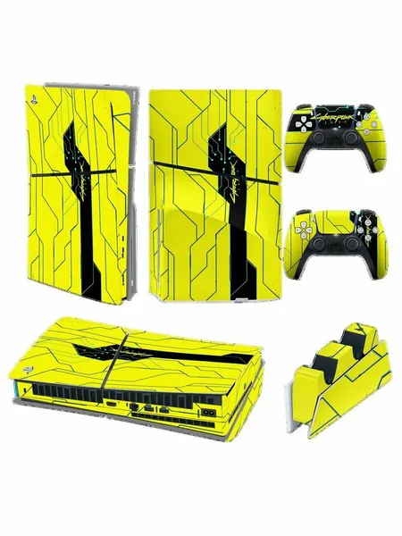 Cyberpunk 2077 Наклейка на игровую консоль PlayStation 5 SLIM Disc Edition