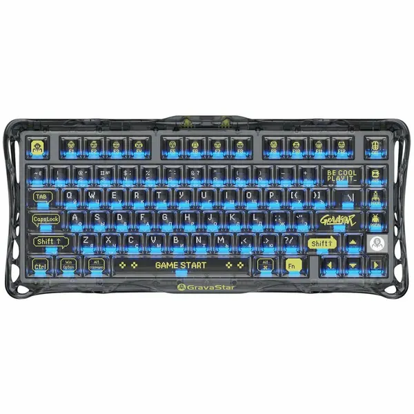 Gravastar Клавиатура Mercury K1 Lite XTAL BLK RU чёрный