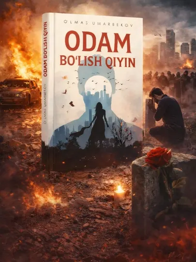 Odam bo‘lish qiyin — Ўлмас Умарбеков, Художественный роман, Мягкая обложка