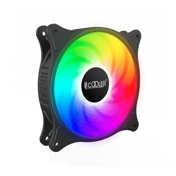 Вентилятор для корпуса PCcooler FX-120-3, 0.18 А, черный/RGB