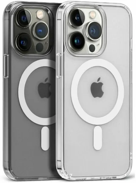 Чехол для iPhone 11 pro max с поддержкой MagSafe/ магсейф на Айфон 11 про макс для использования магнитных аксессуаров, противоударный, прозрачный