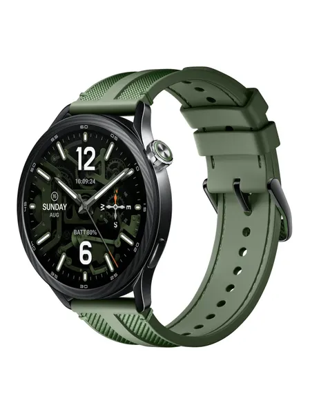 Смарт-часы Xiaomi "Watch S5", зеленый джунгли, AMOLED, 1,48", металлические
