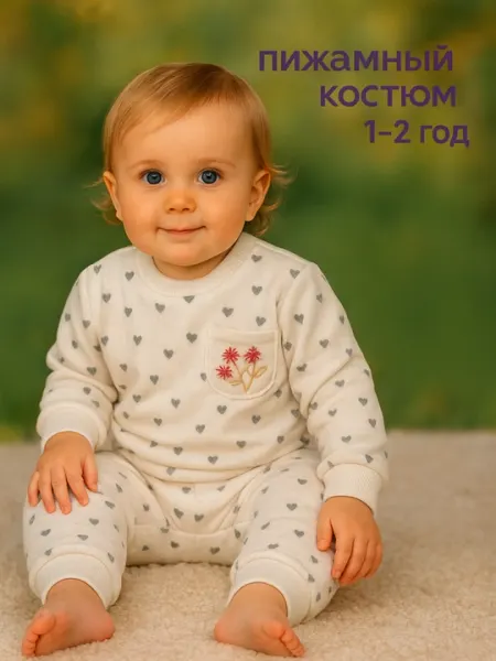 Детский тёплый костюм из экологичного материала, жёлтый, двойка