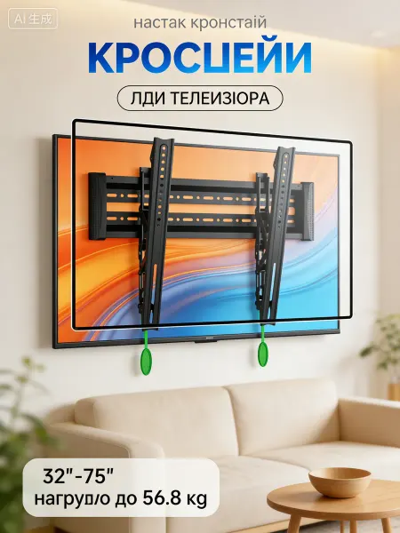 DREAMING HOUSE Кронштейн для телевизора стальной до 56.8 кг