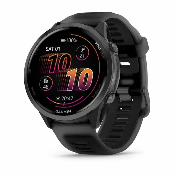 Умные смарт-часы Garmin Forerunner 570 47mm Slate Grey Aluminium with Translucent Black/Black Band 010-02971-00