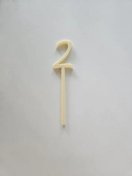 Топпер "2" слоновая кость