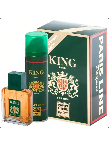 PARIS LINE PARFUMES Набор King Туалетная вода Кинг 100 мл + пена для бритья 150…