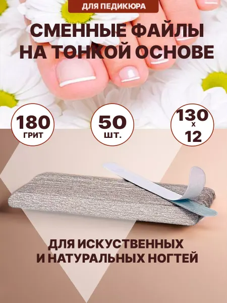 Star't Beauty Lab Сменные файлы для пилки Mini 180грит, 50 шт