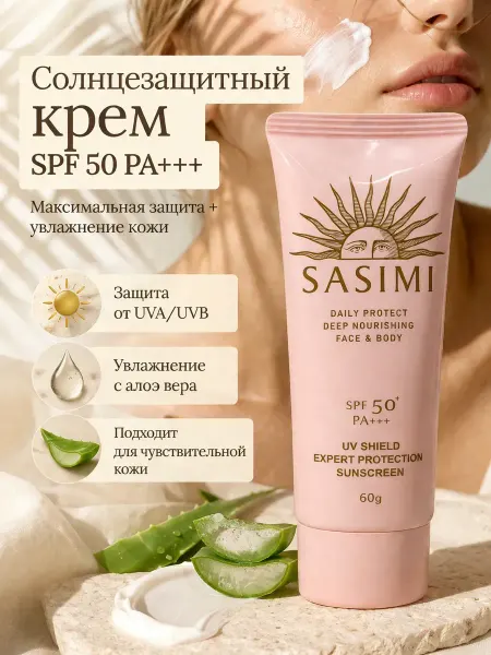 АСЕЛЯВБ Солнцезащитный крем для лица