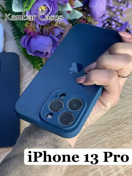 Kambar cases Чехол на телефон iPhone 13 Pro стеклянный матовый