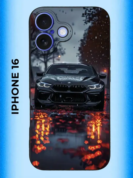 WoodyShop Силиконовый Чехол на iPhone 16 с принтом