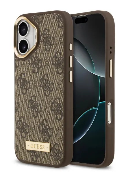 GUESS Чехол на iPhone 17, из экокожи PU 4G MagSafe