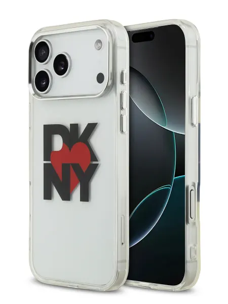 DKNY Чехол на iPhone 17 Pro Max, IML, металлическая камера