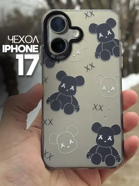 MGOO чехол на iPhone 17 KAWS Медведь