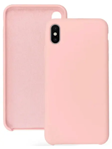 Чехол для iPhone X персиковый