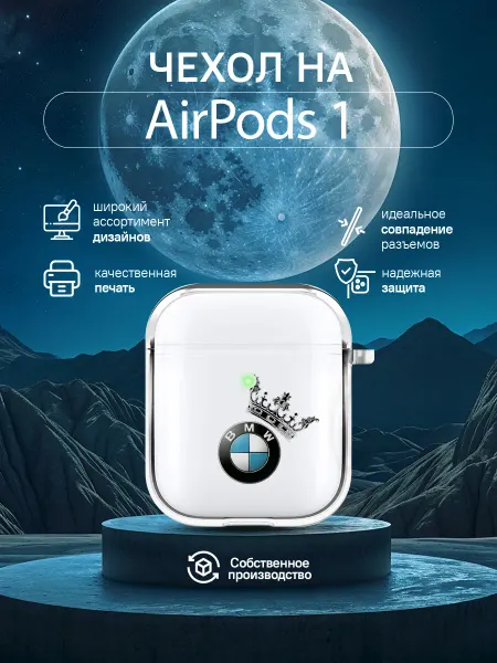 MobileCase Чехол для наушников AirPods 1 с принтом БМВ