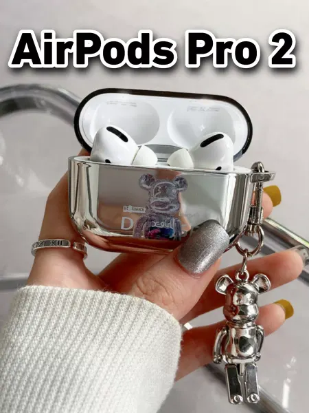 Kaws Чехол на AirPods PRO 2 с брелком Bearbrick