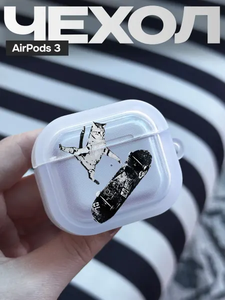 FAGA Чехол на AirPods 3 с принтом Котик