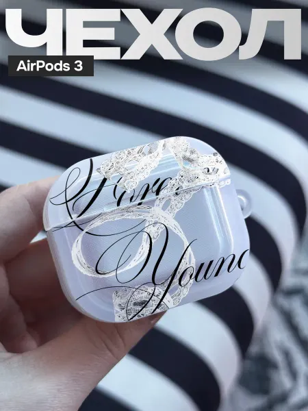 FAGA Чехол на AirPods 3 с принтом Кружево