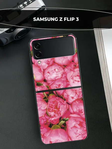 Samsung Чехол на Galaxy Z Flip 3 пионы