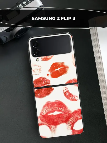 Samsung Чехол на Galaxy Z Flip 3 с поцелуями
