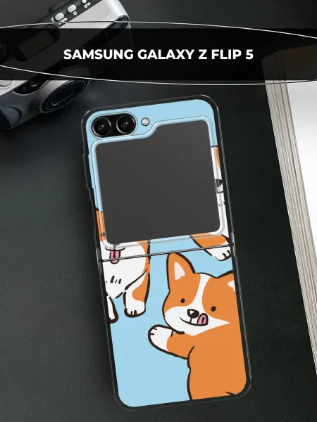 Samsung Чехол на Galaxy Z Flip 5 с собакой