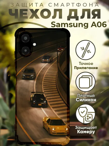 PRINTberries Чехол на SAMSUNG A06 с принтом токио машины