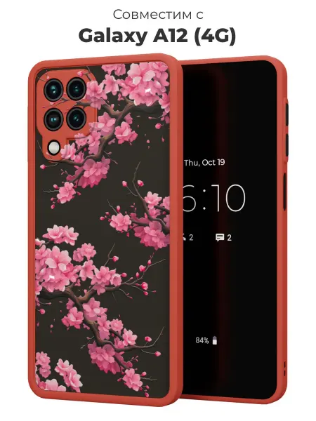 ESSE CASE Чехол-бампер на Samsung A12 Сакура