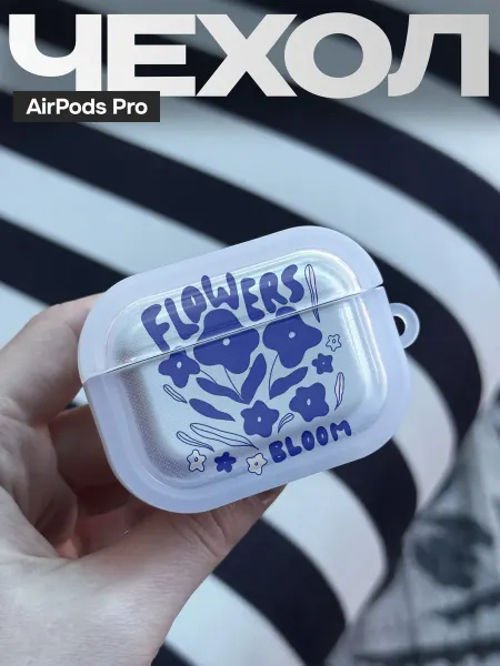 FAGA Чехол на AirPods Pro с принтом Цветы