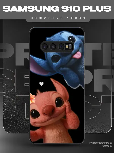 MeowCase Чехол на Samsung S10 Plus с принтом стич