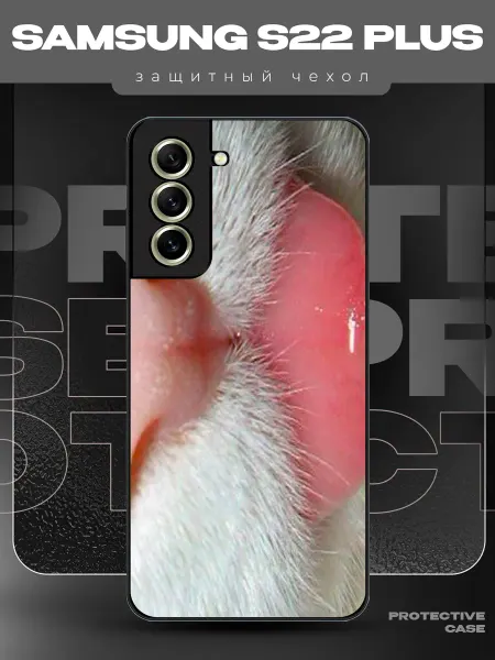 MeowCase Чехол на Samsung S22 Plus с принтом Y2K с котиком