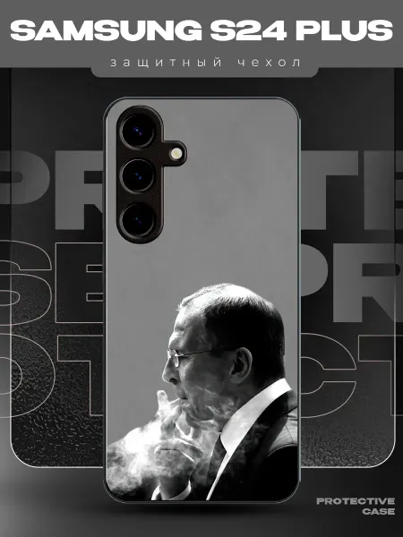 MeowCase Чехол на Samsung S24 Plus с принтом Лавров мем